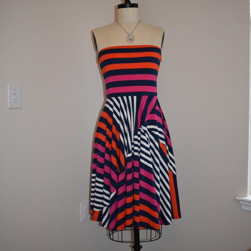Maurices Striped Strapless Sundress